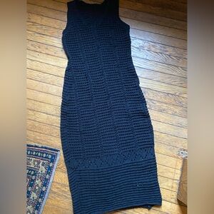 Black Knit swimsuit cover